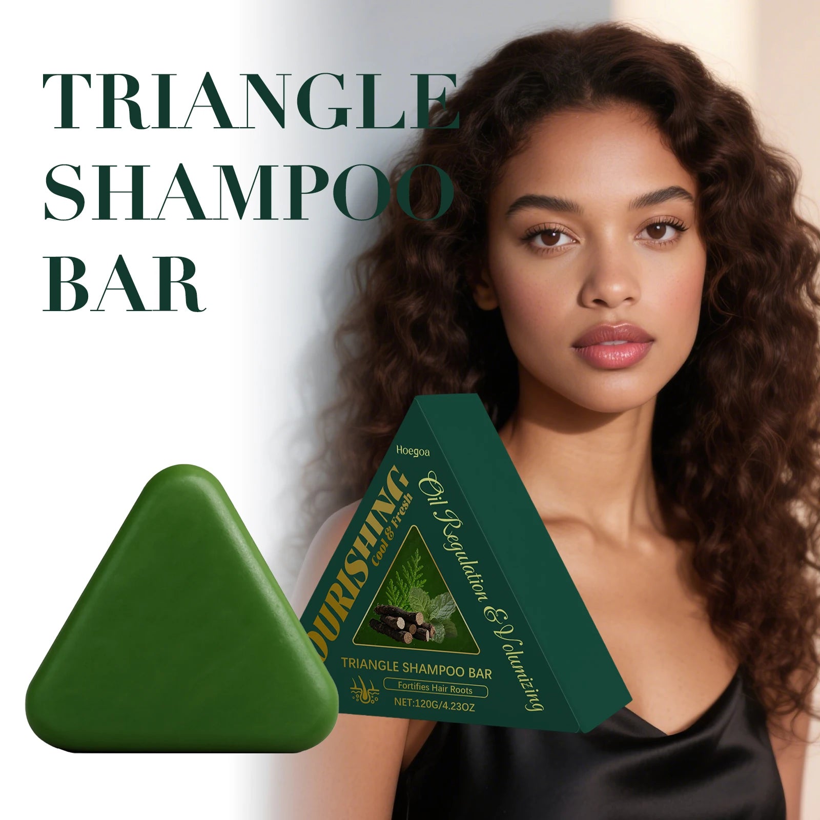Herbal Usman Grass Shampoo Soap Cypress Leaf Polygonatum Herbal Plant Extract Refreshing Clean Oil Control Dandruff Itching 120g Peaceful Pleasures Health and Wellness