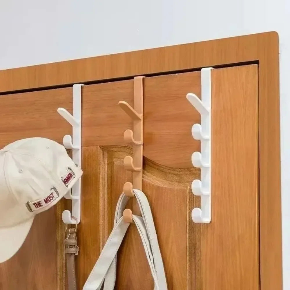 5-Hook Cabinet Door Hanging Rack | Kitchen & Bathroom Organizer