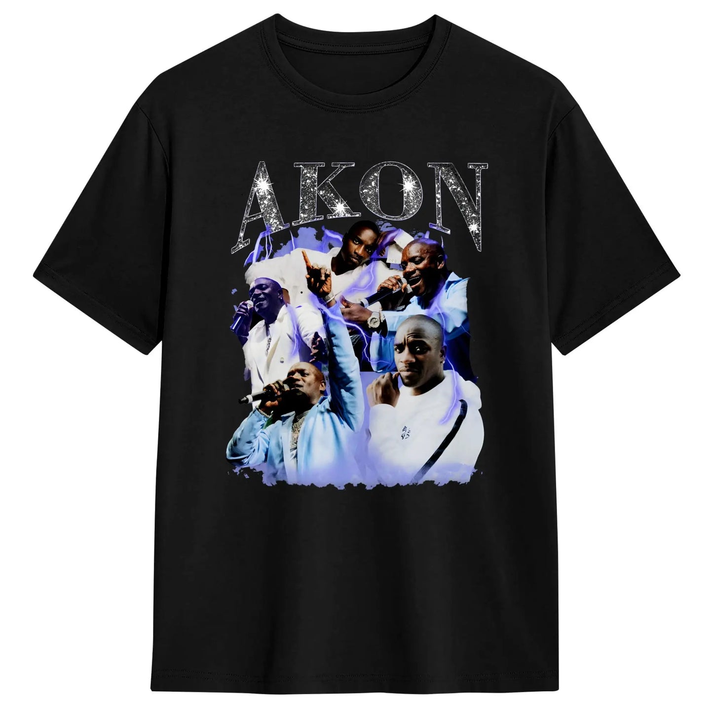 Akon T-Shirt Men Nights Like This Tour 2026 Creative Cotton Tees O Neck Short Sleeve T Shirts Graphic Clothes Peaceful Pleasures Health and Wellness 7 5XL