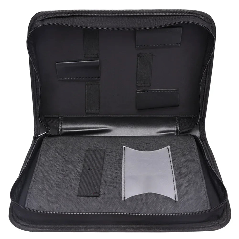 Professinal Scissors Bag Barber Hair Salon Scissor Case PU Leather Haircut Storage Hairdresser Styling Tools Accessories Peaceful Pleasures Health and Wellness