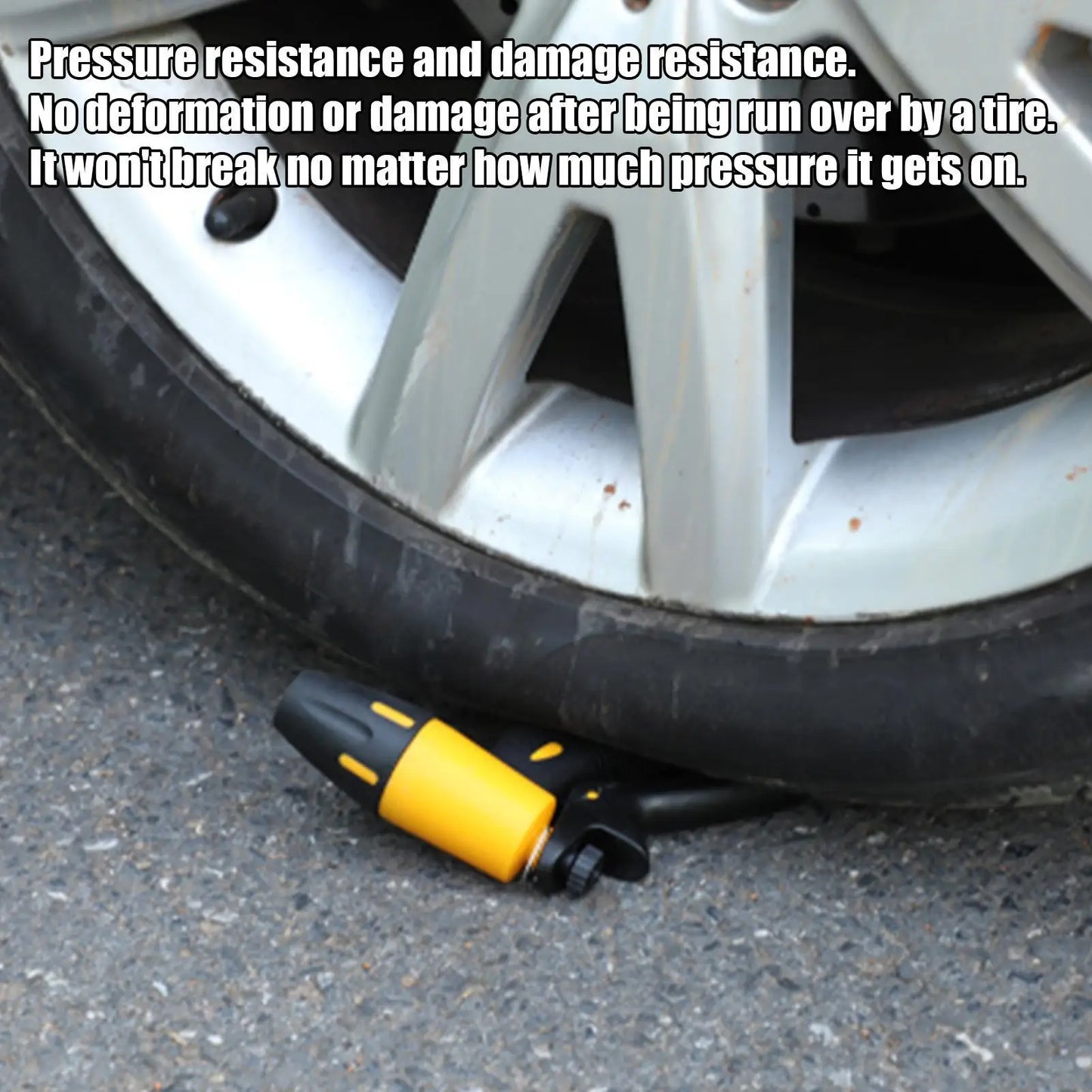Retractable Coil Garden Hose with Multi-Pattern Spray Nozzle