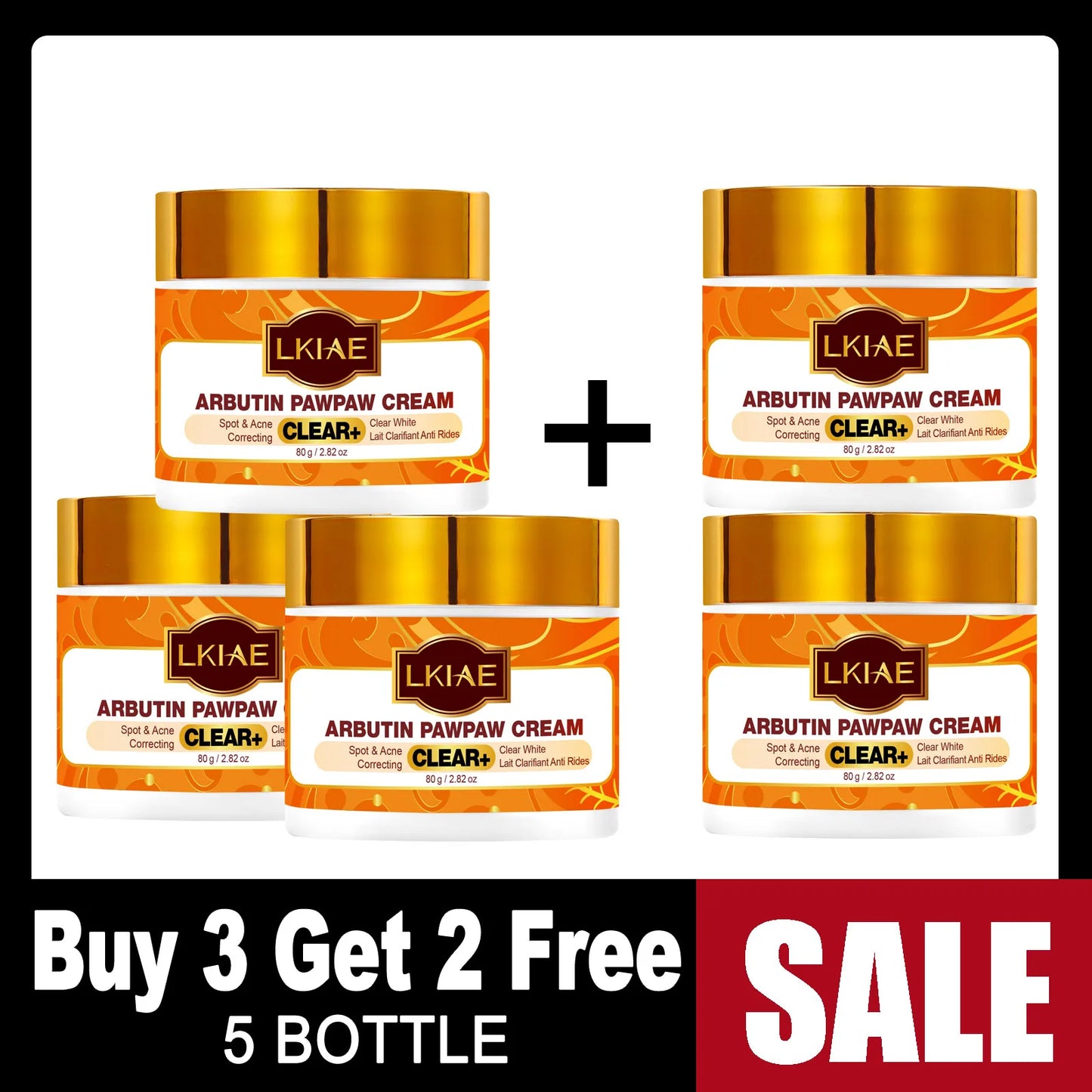 AILKE Arbutin Pawpaw Brightening Face Cream – Dark Spot, 80ml