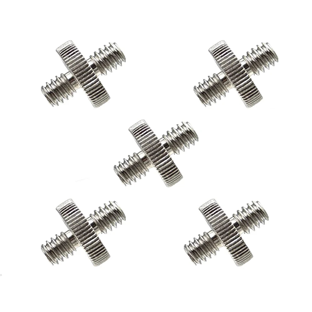 Metal 1/4" Male to Male Adapter Screw – Tripod & Camera (5-Pack)