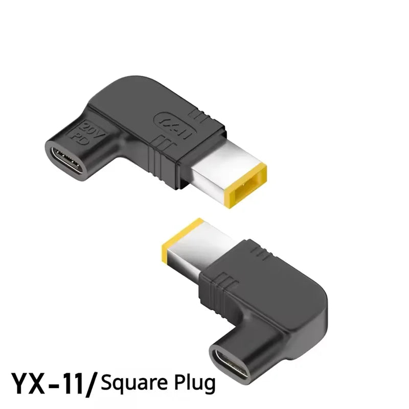 PD 20V100W Laptop Power Adapter Connector DC Plug USB Type C Female to DC Male Jack Converter for Hp Dell Asus Lenovo Notebook Peaceful Pleasures Health and Wellness Square Plug