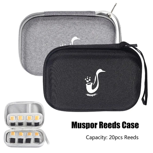 Muspor Reed Storage Box Waterproof Bag Saxophone Clarinet Capacity 20 Peaceful Pleasures Health and Wellness
