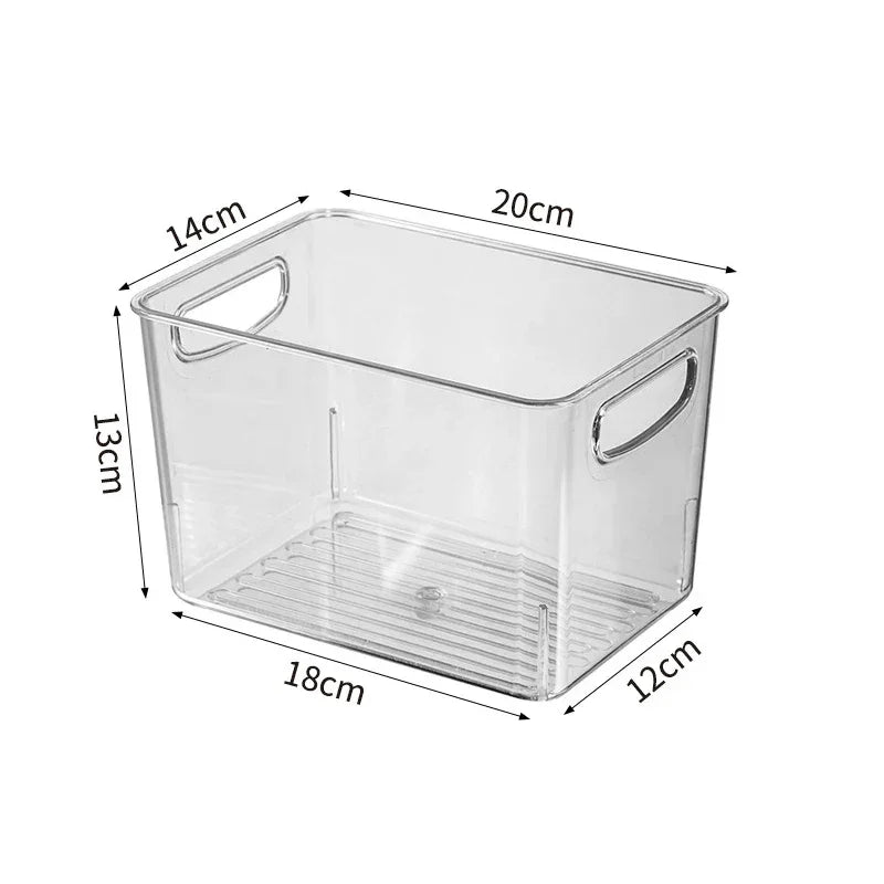 Transparent Refrigerator Storage Box Vegetable Fruit Organizer Fridge Clear Container for Kitchen Food Drinks Storage 2030 Peaceful Pleasures Health and Wellness style B Small United States