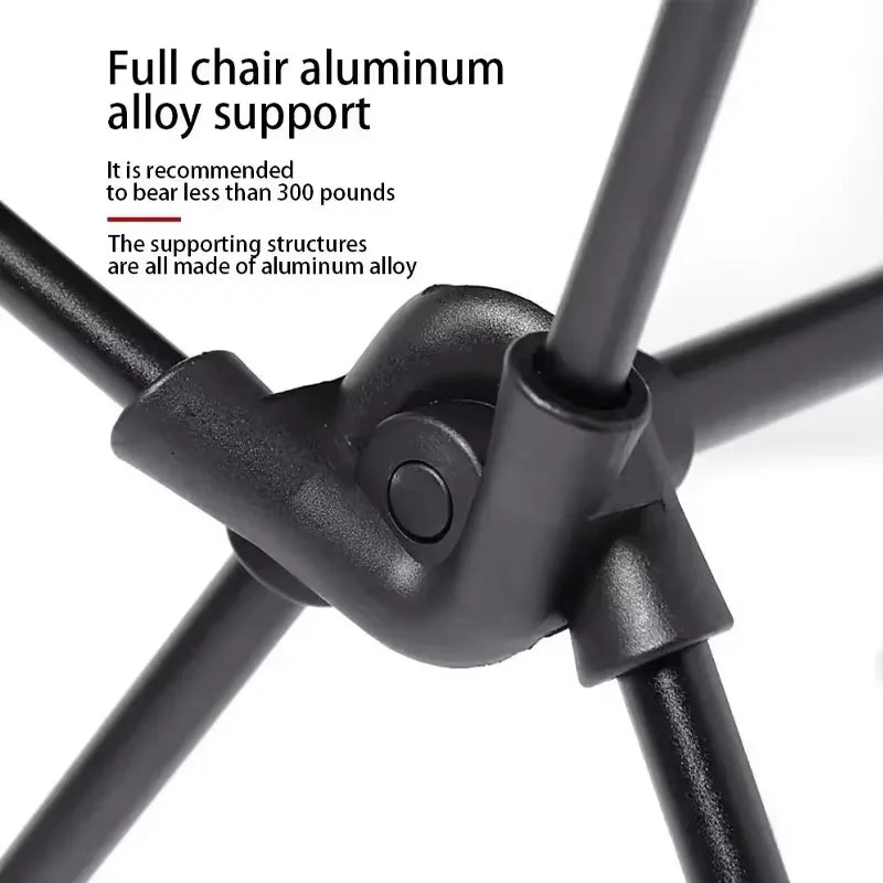 New Portable Camping Chairs Camping Stool Moon Chairs Fishing Chairs Beach Chairs With Headrest Storage Bags For Outdoor Camping Peaceful Pleasures Health and Wellness