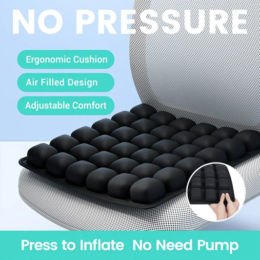 3D Inflatable Air Seat Cushion – Office Chair, Car & Wheelchair Inflatable Seat Cushion Oasis Select