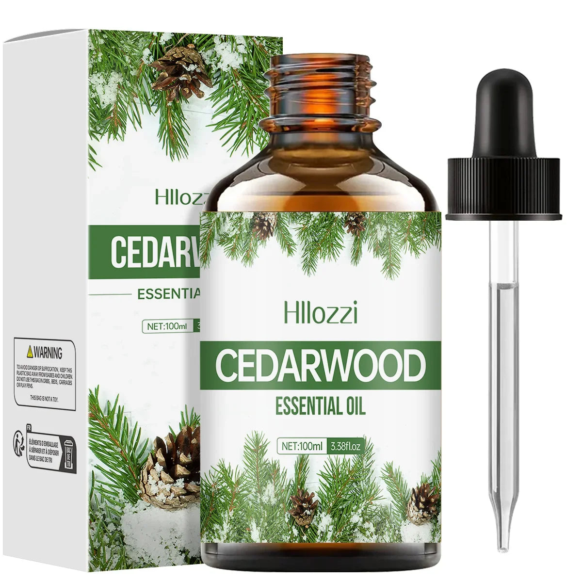 Hllozzi Cedarwood Essential Oil – Pure Aromatherapy Diffuser Oil