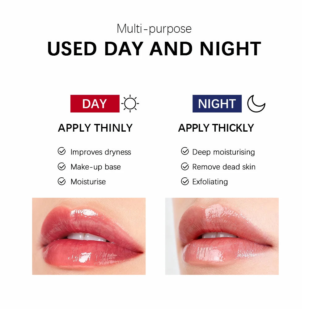 Lakerain Lip Sleeping Mask Smooth Creamy Texture Dual-Color Formula Overnight Hydration Non-Sticky Natural Protection Lip Mask Peaceful Pleasures Health and Wellness