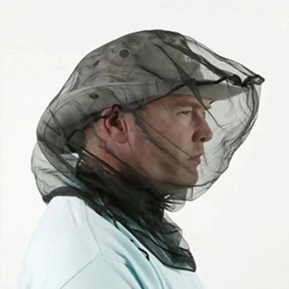 Breathable Mesh Anti Mosquito Fishing Cap Anti Gnat Hat Bug Head Net Cover Insect Mesh Outdoor Traveling Fishing Camping Peaceful Pleasures Health and Wellness