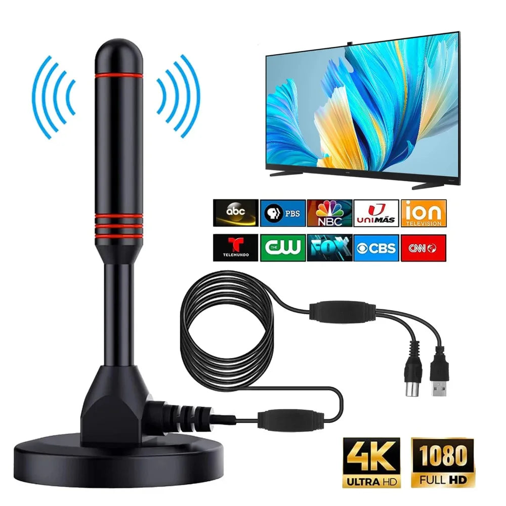 Amplified Indoor HDTV Antenna – DTMB ATSC DVB-T 35dB Gain
