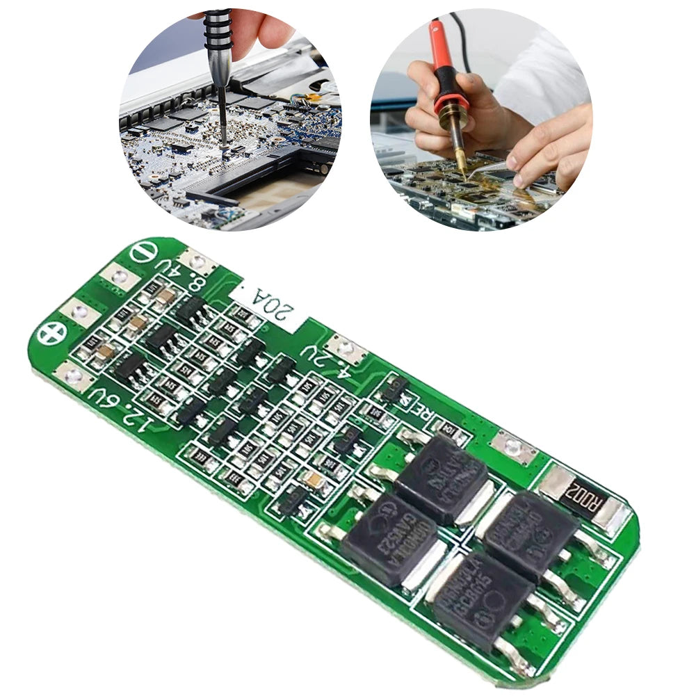 10/20PCS 3S 20A Li-ion Lithium Battery 59x20x4mm 18650 Charger PCB BMS Protection Board 12.6V Lipo Cell Module for Drill Motor Peaceful Pleasures Health and Wellness