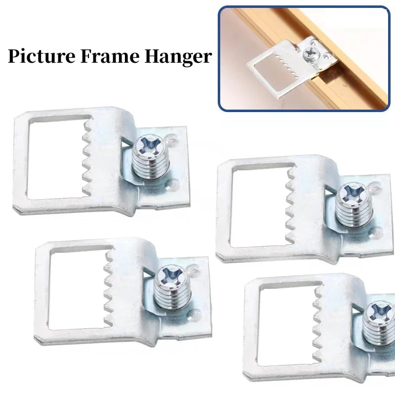 10-Pack Saw Tooth Hidden Picture Frame Hanger Hooks with Screws