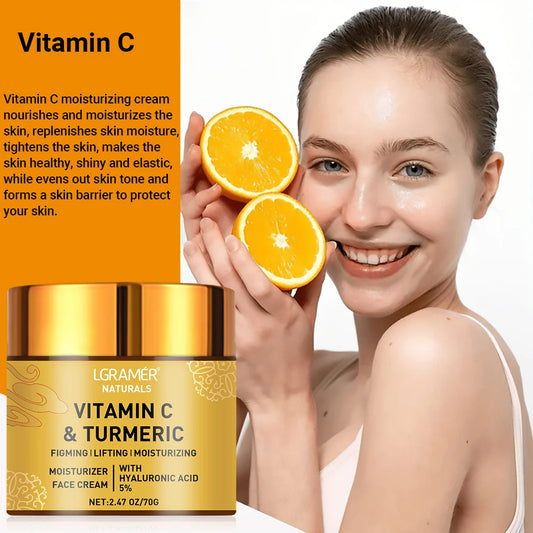 Turmeric & Vitamin C Retinol Face Cream – Firming Peaceful Pleasures Health and Wellness