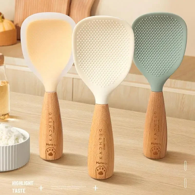 Silicone Rice & Cooking Spoon – Non-Stick, Heat-Resistant Kitchen Utensil