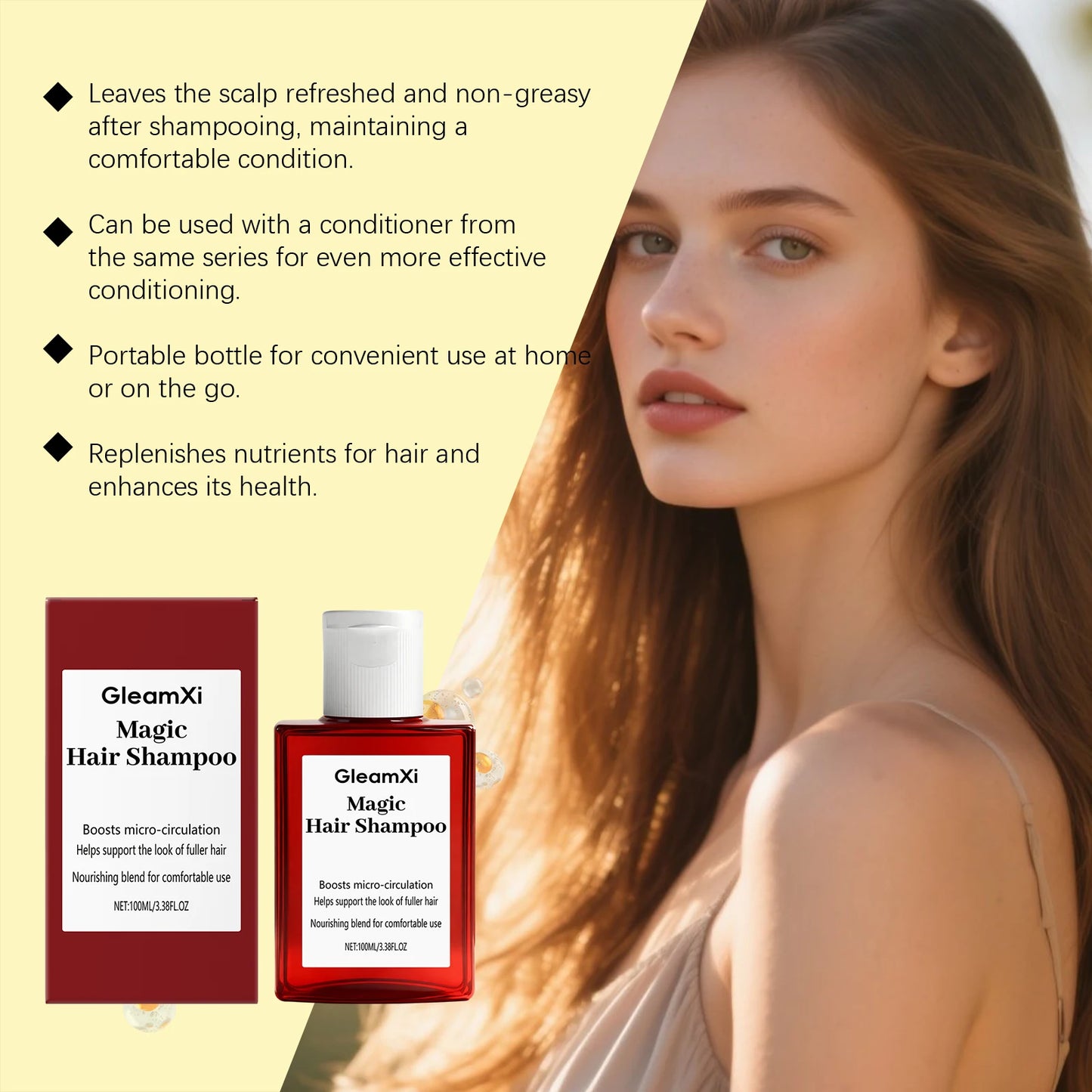 GleamXi Moisturizing Shampoo – Daily Hydrating Cleanser All Hair