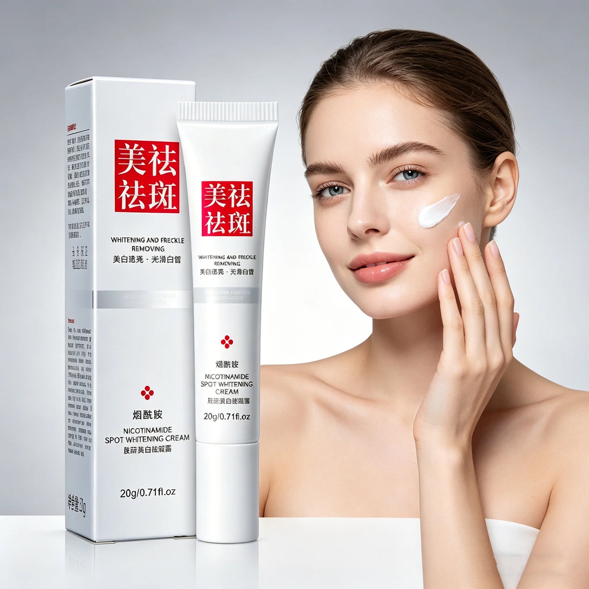 Fades Freckle Dark Spots Face Cream Niacinamide Whitening Cream Vitamin E Improve Dullness Fast Brighten Nourish Skin Care Peaceful Pleasures Health and Wellness Default Title