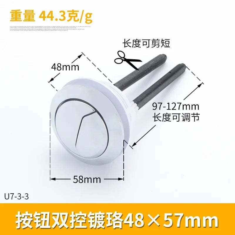 Dual Flush Toilet Tank Button 38mm 48mm 58mm | Push Button