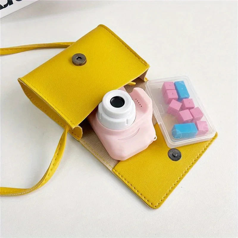 Girls Mini PU Leather Crossbody Bag – Kids Princess Purse