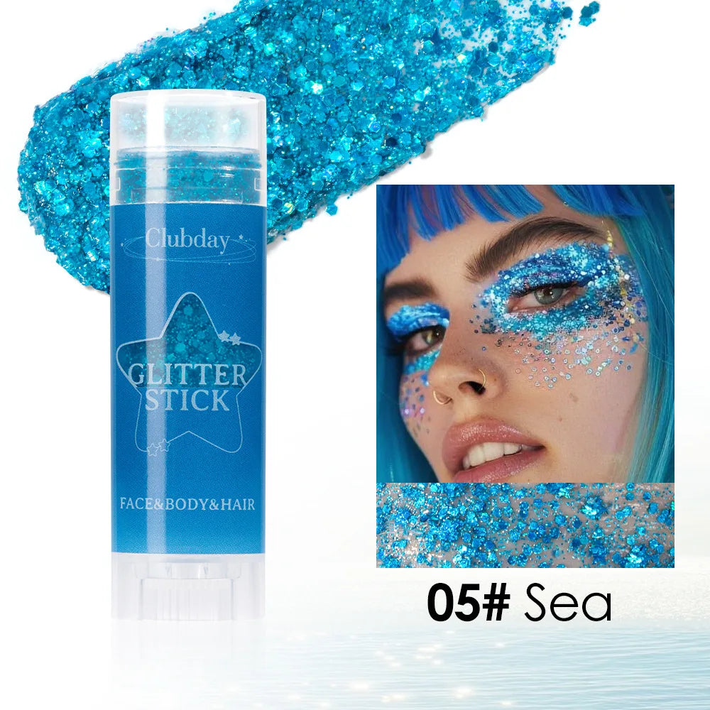 Glitter Gel Stick – Lip, Cheek & Body Sparkle Balm | High Shine