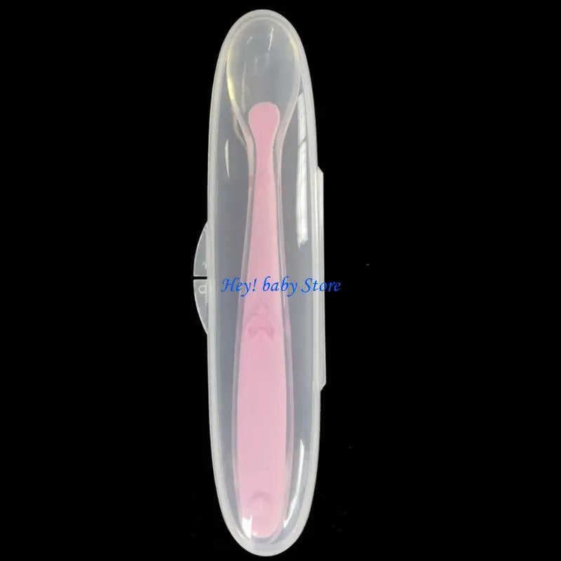 Baby Soft Silicone Spoon & Storage Box | BPA-Free Feeding