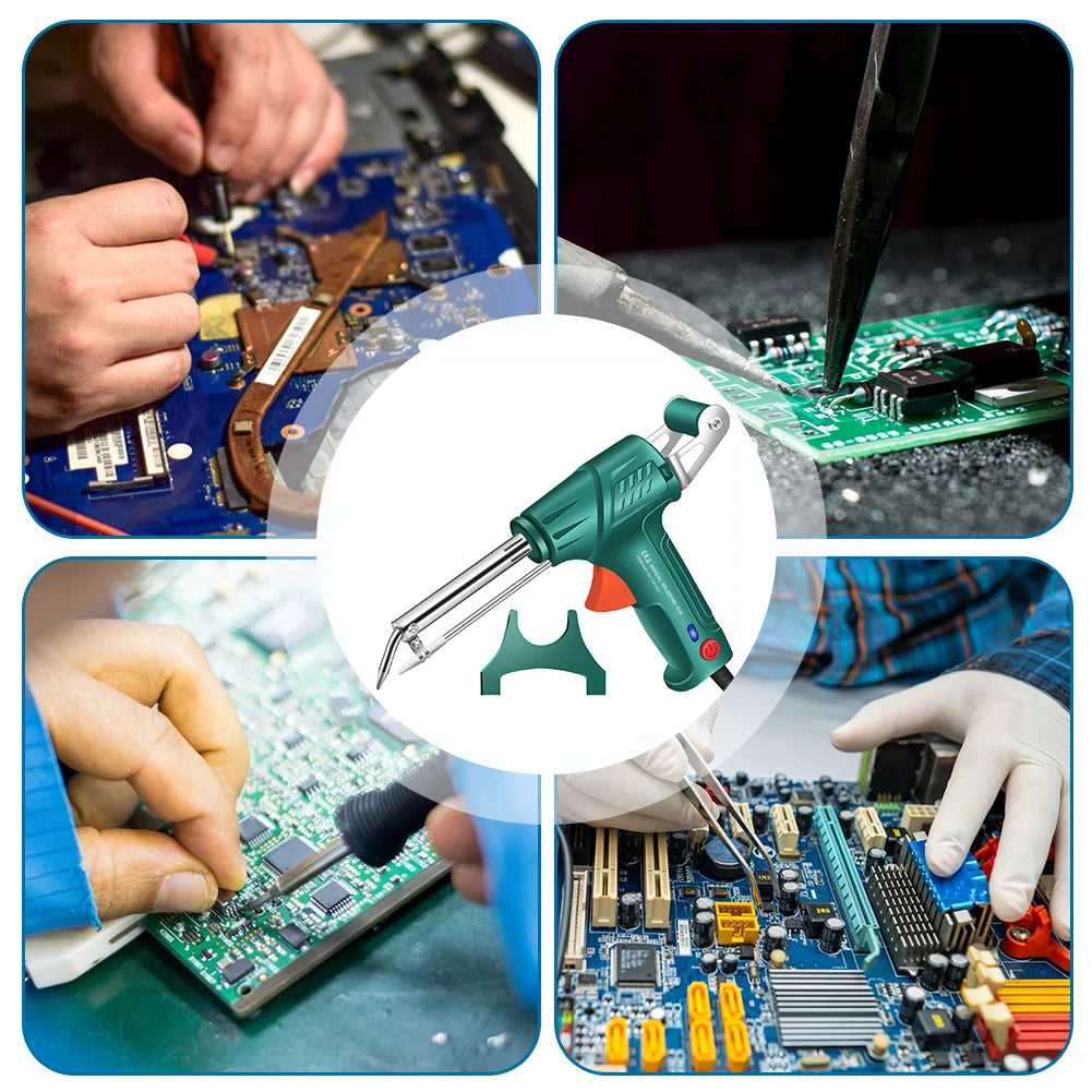 Electric Soldering Iron Gun Machine Internal Heating Soldering Iron Automatically Send Tin Gun Soldering Welding Repair Tool Peaceful Pleasures Health and Wellness