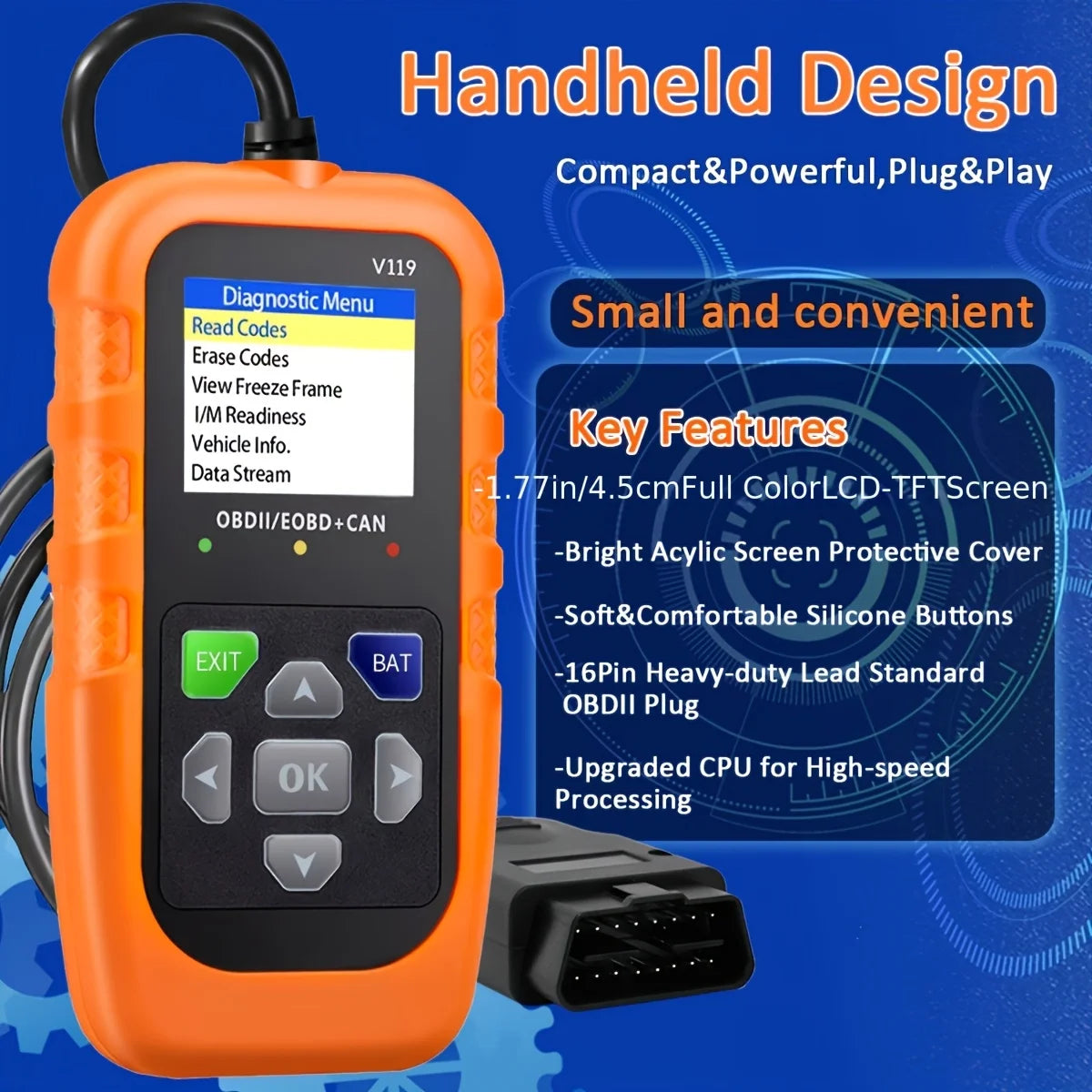 Professional Obd2 Scanner, Operated Via Usb, Provides Real-Time Diagnostic Data for Monitoring a Wide Range of Vehicle Engine Indicators, Without the Need for Batteries. Peaceful Pleasures Health and Wellness