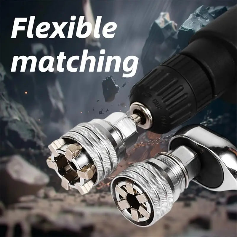 1 Adjustable Socket Wrench 3 8 Drive Multi-function Hex Adapter