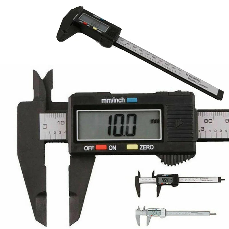 Digital Caliper 150mm Carbon Fiber – Inch & MM Vernier Tool