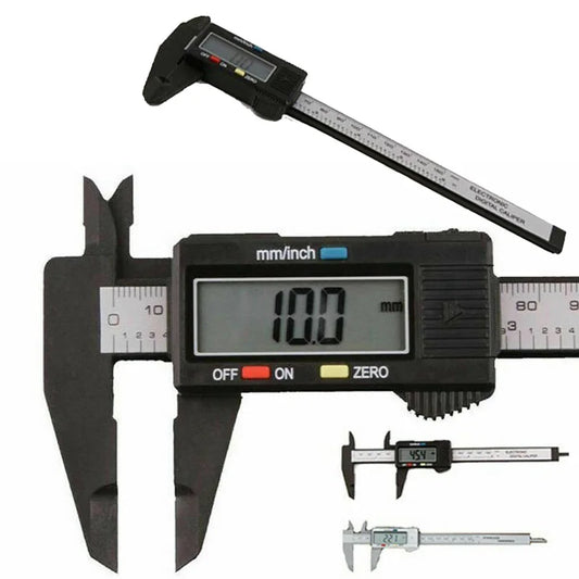 Digital Caliper 150mm Carbon Fiber – Inch & MM Vernier Tool Digital Measuring Caliper Oasis Select