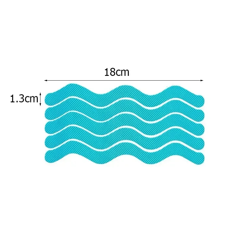 Non-Slip Shower & Bath Strips | Clear PVC Anti-Slip Stickers