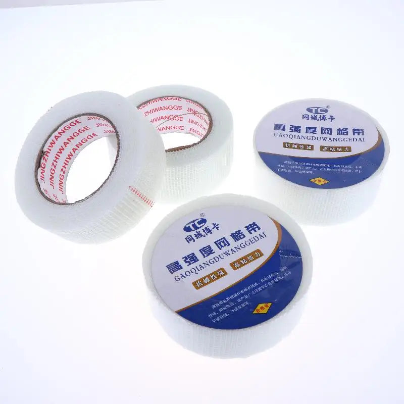 New 2 Roll 30M Glass Fiber Self-adhesive Mesh Tape Wall Crack Repair Thermal Insulation Decorative Mesh Seam Tape Peaceful Pleasures Health and Wellness