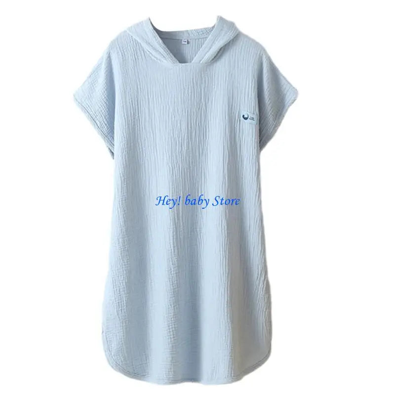 Kids Hooded Bath Towel | Soft Cotton Wearable Bathrobe Cloak