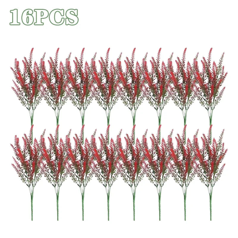 UV Resistant Lavender Artificial Flowers | Outdoor Garden Decor
