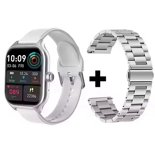 2026 Smart Watch Android IOS Phone 2.01 Inch Color Screen Bluetooth Answer Call Fitness Watches Tracker Smartwatch Women Men New Peaceful Pleasures Health and Wellness Grey20Szstrap