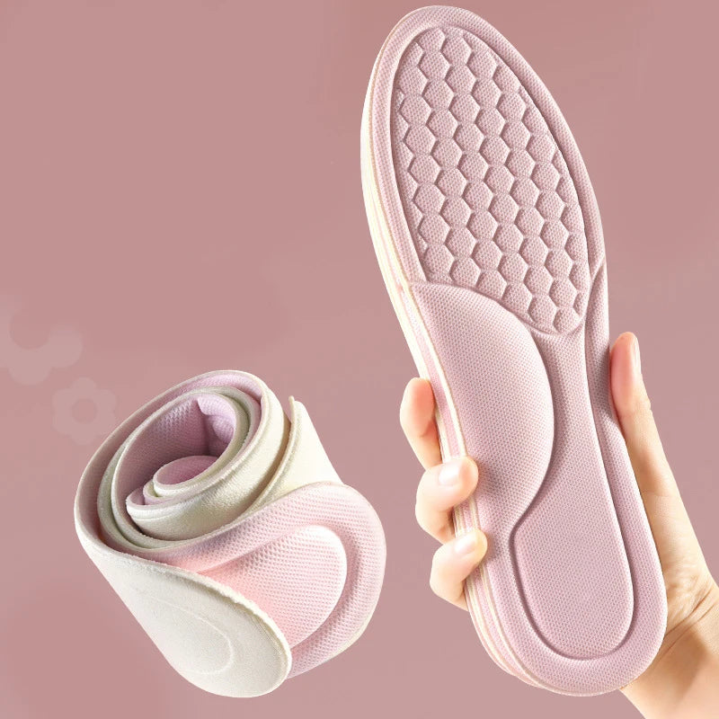 Women's Insoles Are Sweat-absorbent Odor-proof Comfortable Soft-soled Breathable Shock-absorbing and Anti-slip Peaceful Pleasures Health and Wellness pink 39-40
