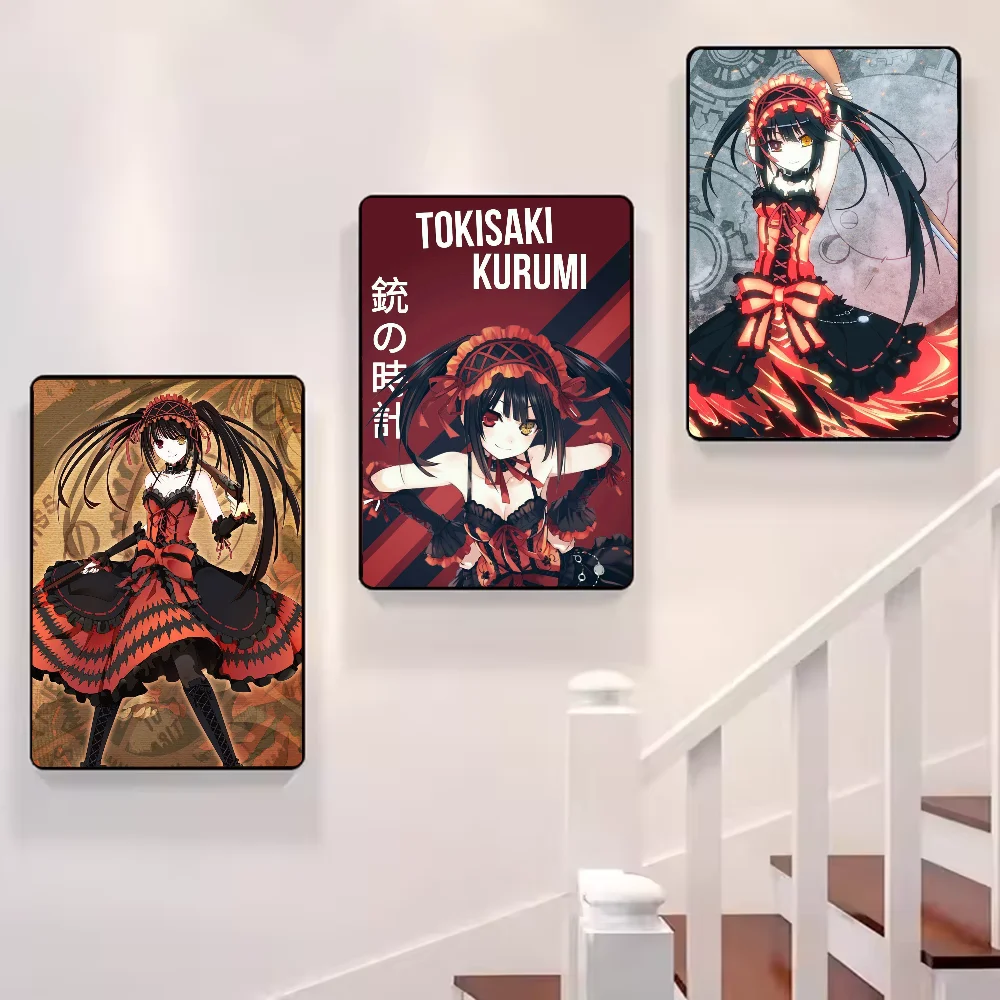 Tokisaki Kurumi Date A Live Anime Poster | HD Waterproof Wall Art Anime Wall Poster Peaceful Pleasures Health and Wellness