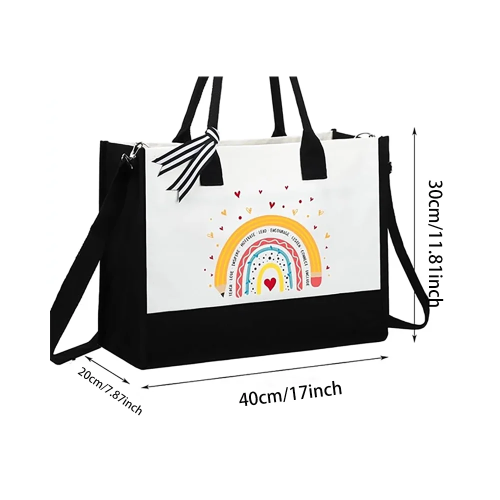 Teachers' Day Gifts Tote Bag Appreciation Gift for Teacher Back To School Decor Graduation Student for Women Coworker Gifts Peaceful Pleasures Health and Wellness