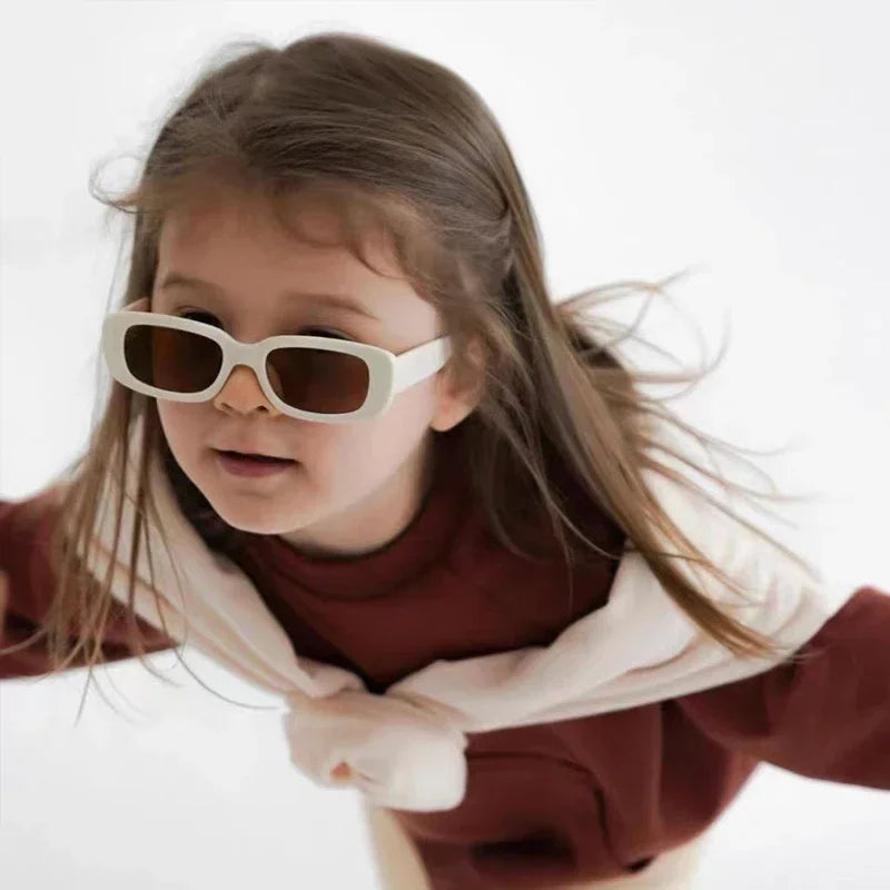 Kids UV400 Rectangle Sunglasses | Vintage Frosted Boys & Girls