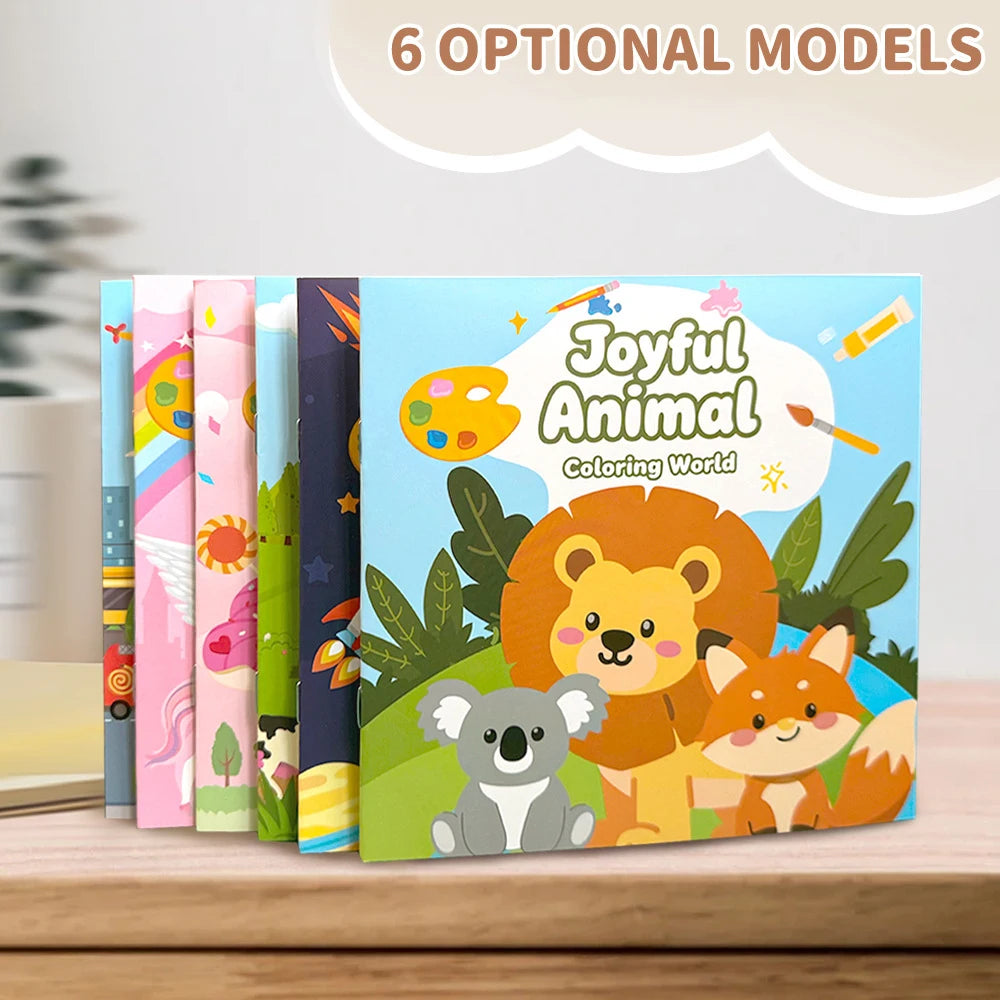 Selling Coloring Book Cartoon Simple Strokes Containing 16 Patterns