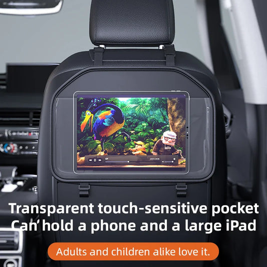Car Seat Back Organizer & Tablet Holder | PU Leather Car Seat Organizer Oasis Select