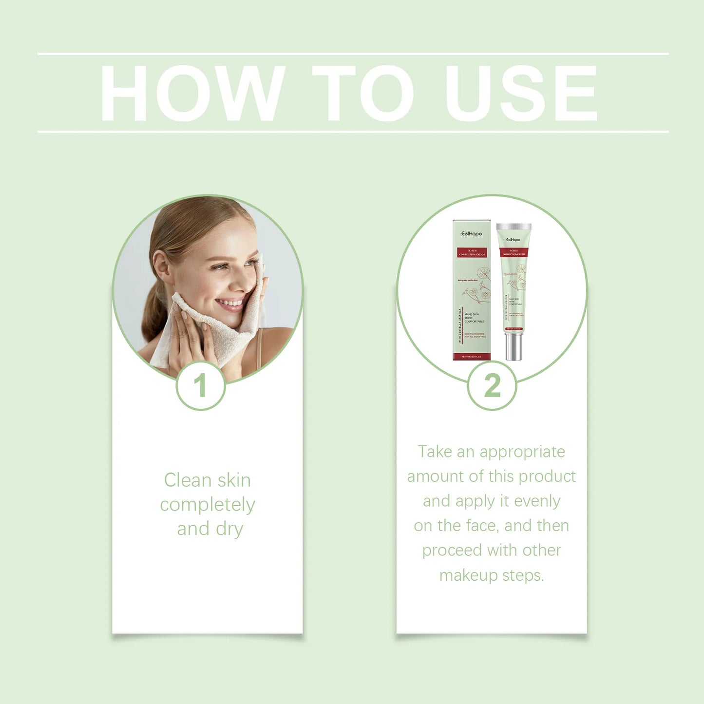 Eelhope Centella Asiatica CC Cream – SPF, Concealer & Moisturizer