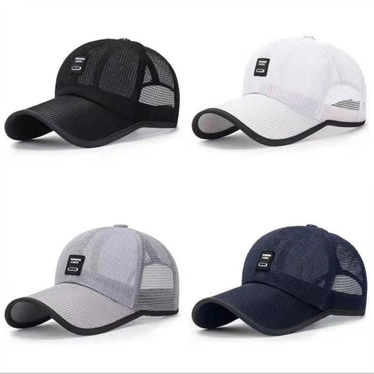 Visors Men Mesh Baseball Caps Sun Shield Cap Outdoor Sports Net Hats For Male Breathable Individuality Men's Hats Peaceful Pleasures Health and Wellness
