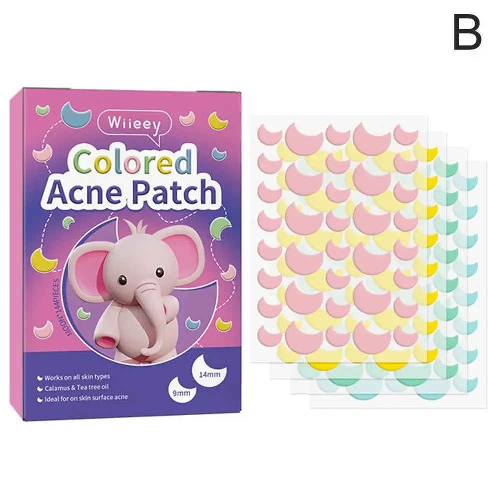 114PCS Cute Bunny Animals Acne Pimple Patches Cover Stickers , Pretty Invisible Face Blemishes Spot Pimple Concealer Makeup Tool Peaceful Pleasures Health and Wellness B