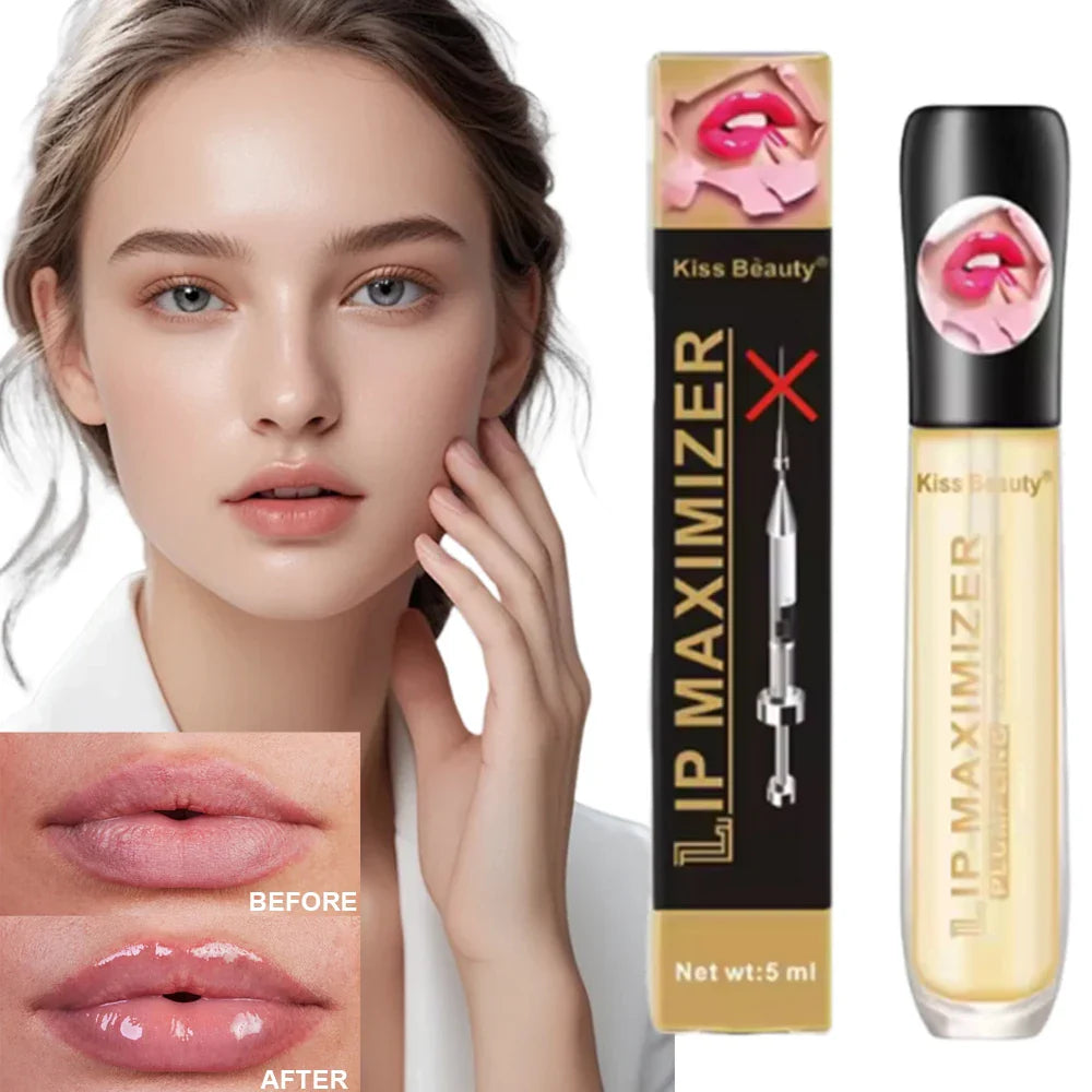 LAIKOU Plumping Lip Oil Gloss – Moisturizing Lip Serum 5ml