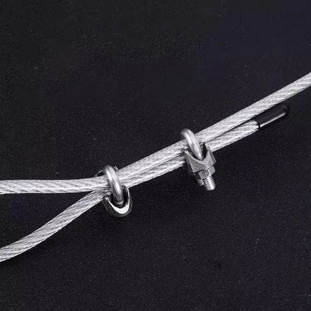 Stainless Steel Clothesline,Outdoor Thickened Steel Wire Rope,Adjustable Length Outdoor Drying Rope,for Backyard/Garden/Balcony Peaceful Pleasures Health and Wellness