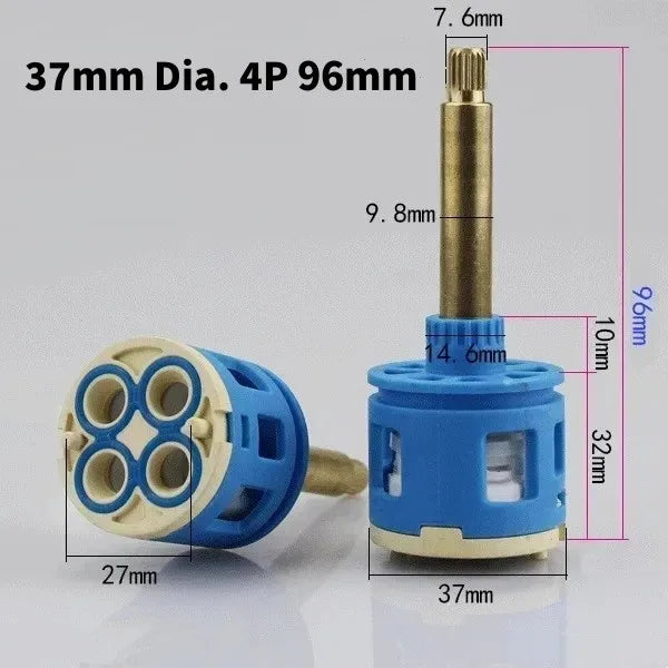Ceramic Faucet Cartridge Replacement 26–37mm Water Mixer Valve