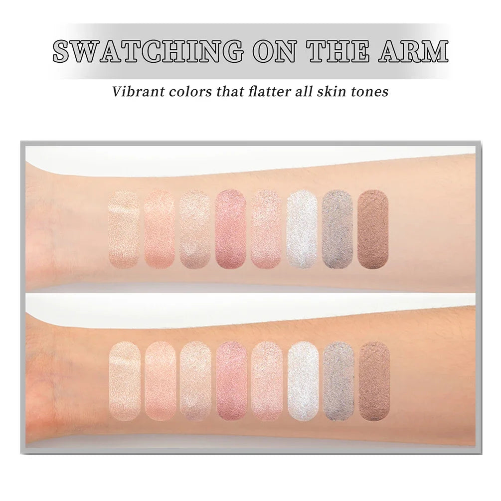 QIBEST Pearlescent Eyeshadow Stick Lasting Glitter Shimmer Colorful Eye Shadow Pencil Makeup Highlighter Brighten Lying Silkworm Peaceful Pleasures Health and Wellness