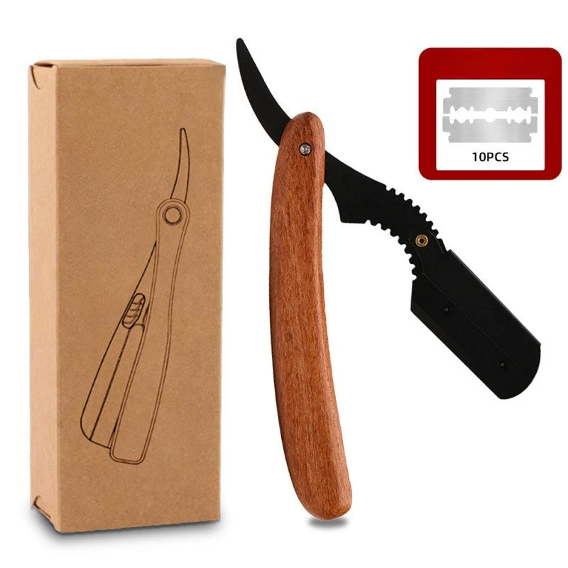 NEW Compact Manual Razor for Shaving Men's Professional Barber Razor Straight Edge Stainless Steel Shaver Folding Shaving Shave Peaceful Pleasures Health and Wellness TYPE-2
